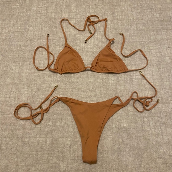 Monday Swimwear Rust Bikini Set
